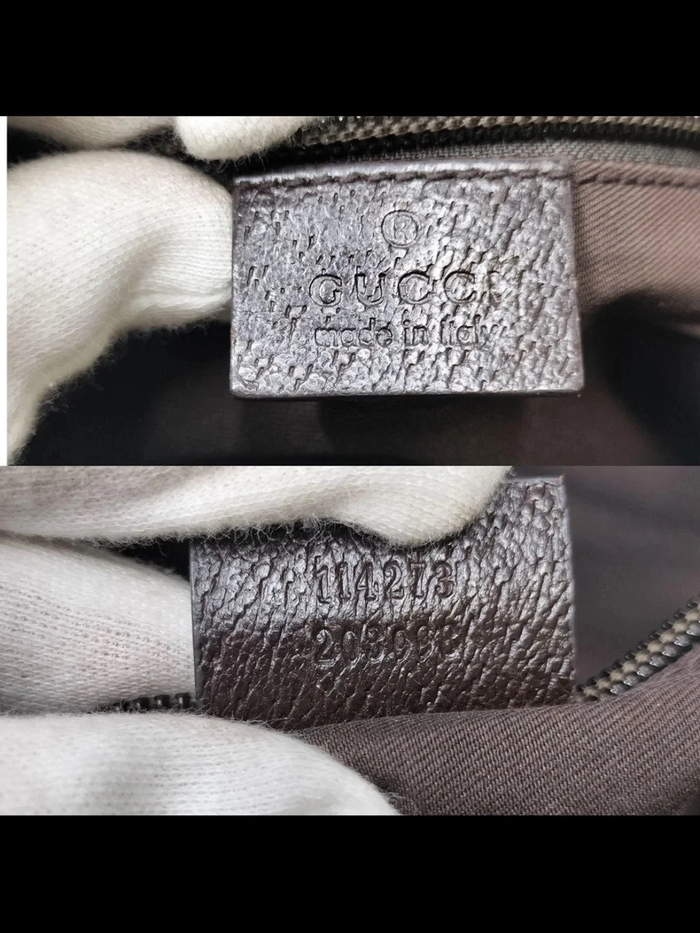 Gucci Beige and Brown GG Canvas Shoulder Bag